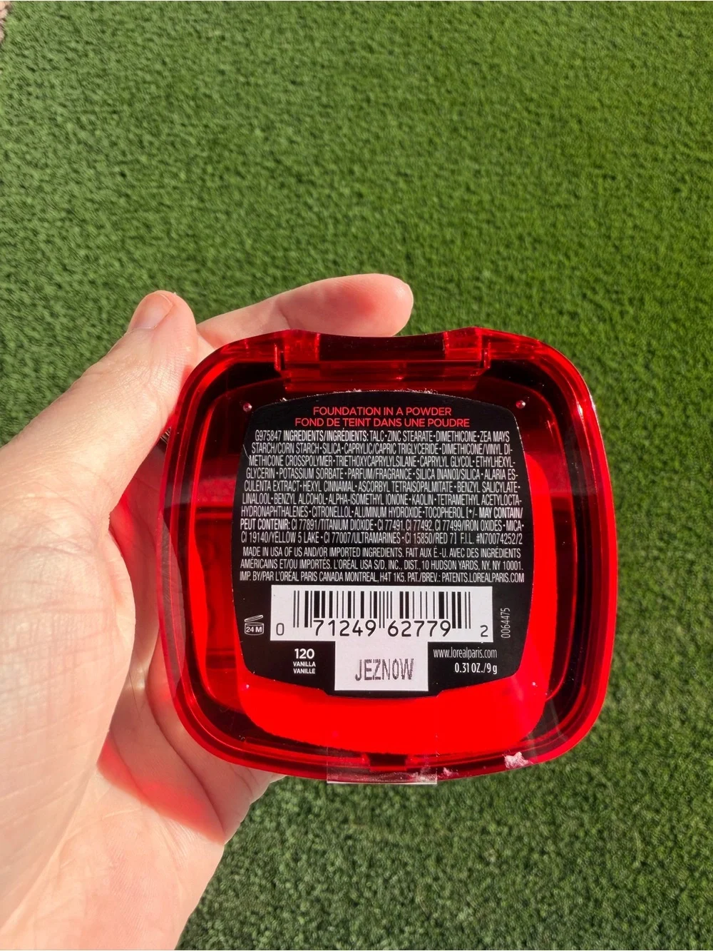 L'Oreal Infallible Fresh Wear Powder Foundation - Red Compact, 120 Vanilla